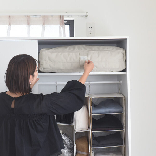 並べて、積んで、見せ置きして。お部屋に馴染む「ボンモマン　コットン調衣装ケース」[PR]