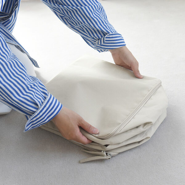 並べて、積んで、見せ置きして。お部屋に馴染む「ボンモマン　コットン調衣装ケース」[PR]