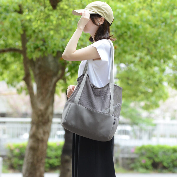 ガンガン使えるのに、こなれた雰囲気。「夏にちょうどいい」メッシュトートできました[PR]
