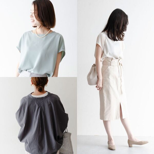 カジュアルにもきれいめにも着こなせる、Tシャツブラウス＆バンザイドルマン。あなたはどっち派？[PR]