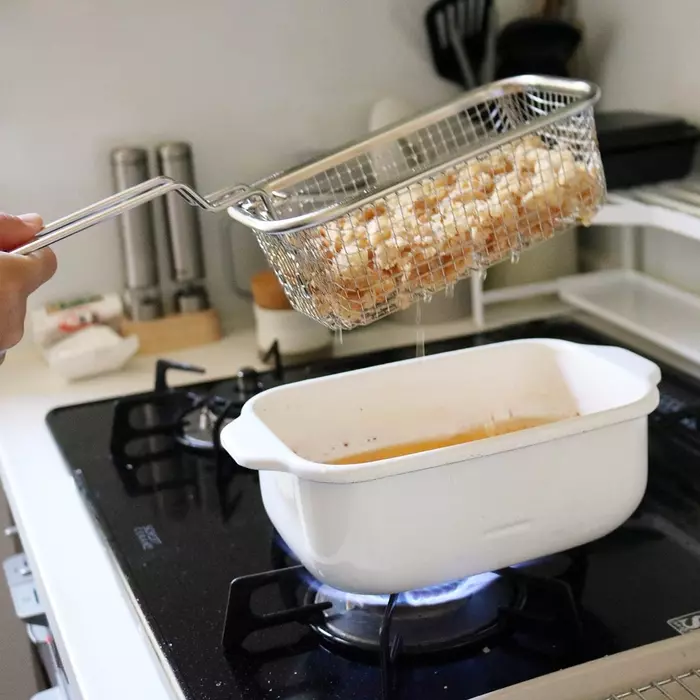 揚げ物上達への最短距離!「まとめ揚げ」&「二度揚げ」が簡単にかなう揚げざる活用法