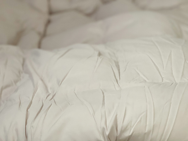 洗えてうれしい、羽毛にも劣らない保温力！TEIJIN開発の マイクロフラッフィー®素材「人工羽毛掛け布団」。[PR]