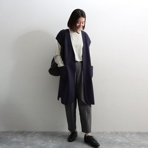 秋服のマンネリ脱却！「ジレ初心者」スタッフ3名が着回しに挑戦しました[PR]