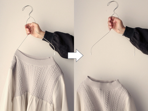 シャツの掛ける・外すがラックラク！「握ってスルン」のグーパーハンガーで時短家事[PR]