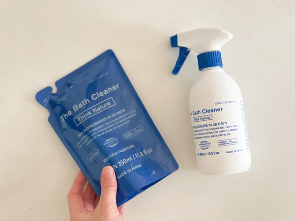 お風呂の水アカ、皮脂汚れ、石けんカスすべてこれ一本で解決！「The Bath Cleaner Think Nature」[PR]