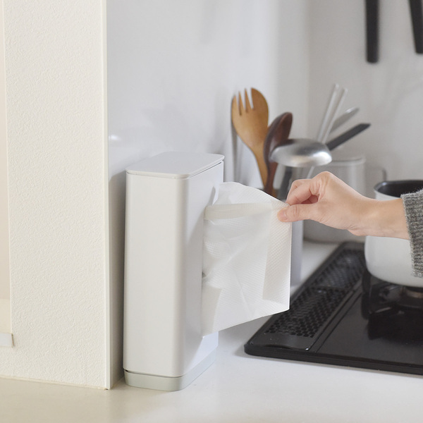 ノールックでストレスフリー！花粉症、小掃除、子育てに「片手で使えるティッシュケース」[PR]