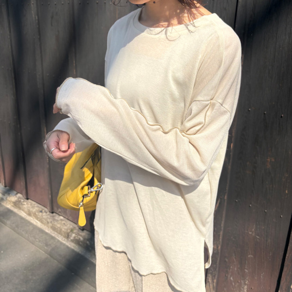 40代が気恥ずかしさなく上品に着こなせる「 シアーカットソー」スタッフ着回し3連発！[PR]