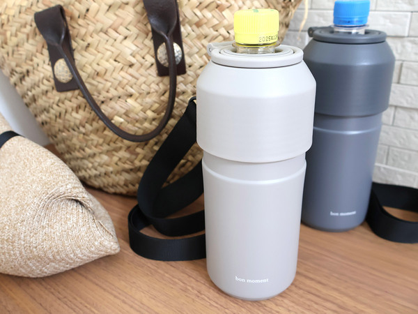 猛暑日でもぬるくならず、冷たさキープ。bon momentの保冷ペットボトルホルダー。[PR]