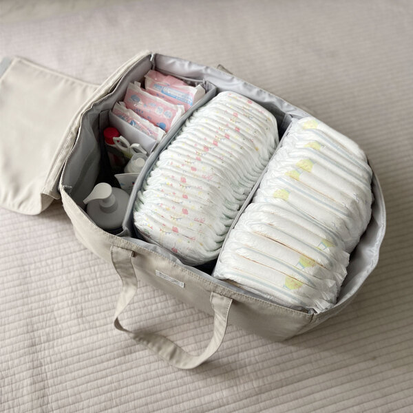 オムツの生活感が消える！１パックまるごと収納できるおむつケース[PR]