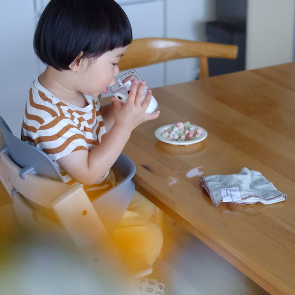 バンブークロスで子どもの食べこぼしストレス解消！牛乳も納豆食べこぼしもなかったことに[PR]