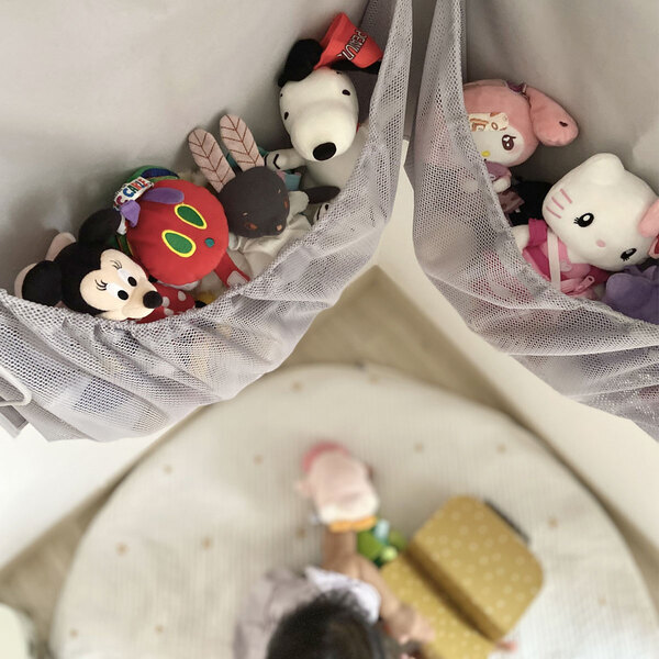 デッドスペースを有効利用、ぬいぐるみを吊るして収納できる「ウォールポケット」[PR]