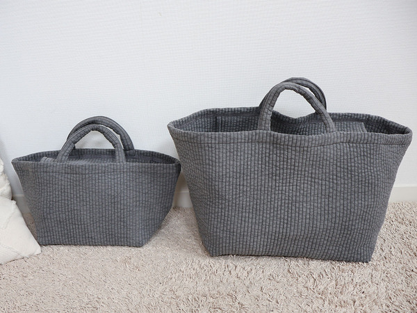 インテリアに映えるヌビ風収納トートで、がんばりすぎないお片付けを。[PR]