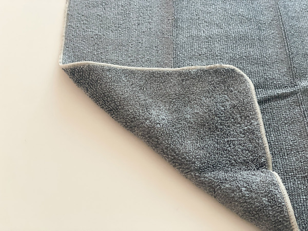 レンジの汚れは洗剤を使わずこれでピカピカ！bon moment 「水拭きで油汚れを落とす パイルレンジクロス」[PR]