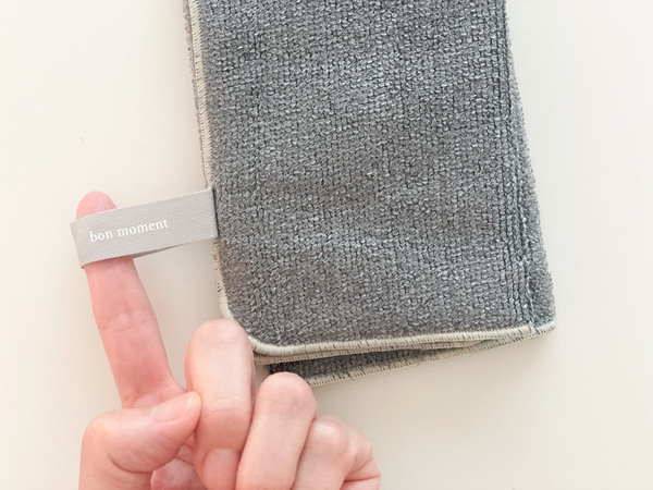 レンジの汚れは洗剤を使わずこれでピカピカ！bon moment 「水拭きで油汚れを落とす パイルレンジクロス」[PR]