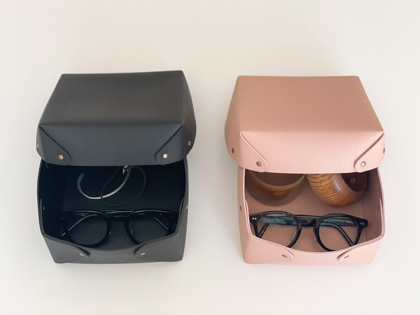 ごちゃつき改善！あれこれかわいく収納できる、bon moment「 中身が隠せる蓋付きフェイクレザー収納ボックス」[PR]