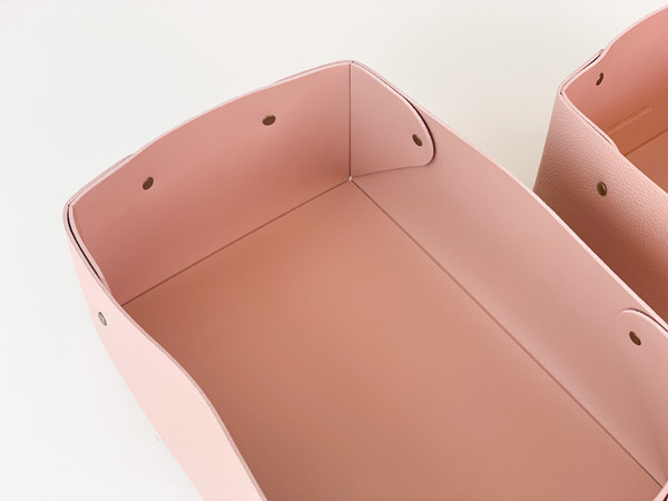 ごちゃつき改善！あれこれかわいく収納できる、bon moment「 中身が隠せる蓋付きフェイクレザー収納ボックス」[PR]