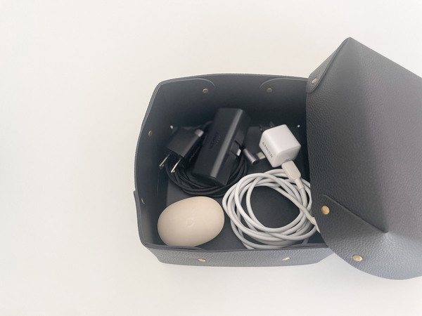 ごちゃつき改善！あれこれかわいく収納できる、bon moment「 中身が隠せる蓋付きフェイクレザー収納ボックス」[PR]