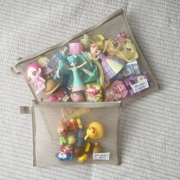 「kukka ja puu メッシュポーチ」で、子どものごちゃつく“おもちゃ収納”がすっきり解決！[PR]