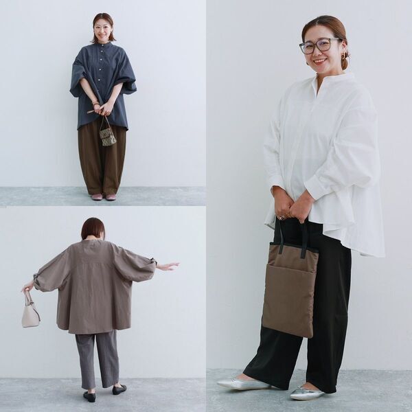 秋服にゆるっとシフトチェンジ。「なぜか毎年、着るものがない！」端境期にぴったりなブラウスをスタッフが着てみました[PR]
