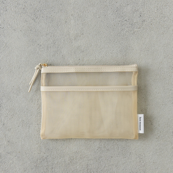 まるで透明人間？！軽くて薄いメッシュでバッグ内が整う、新作ポーチ2タイプ[PR]