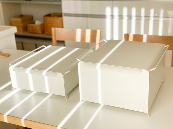 Ordreの「ブレッドケース」MサイズとLサイズを横置きにして、キッチン収納がすっきり！[PR]