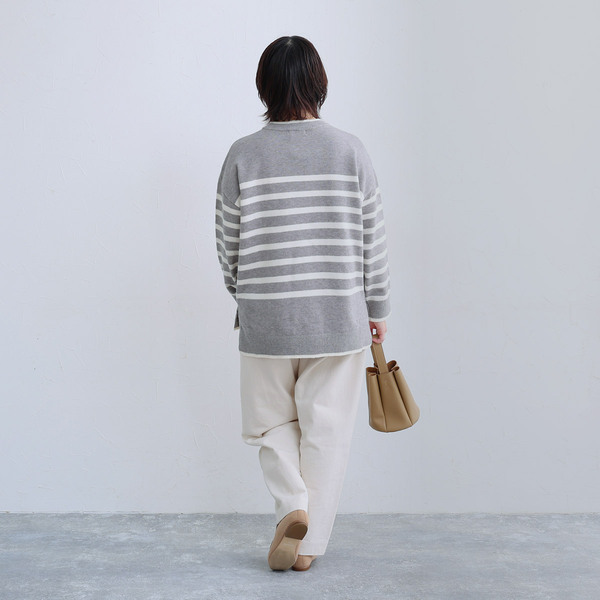 ボーダー好きさん必見！今冬ヘビロテできる「お手入れ激らくニット」スタッフ試着レポート[PR]