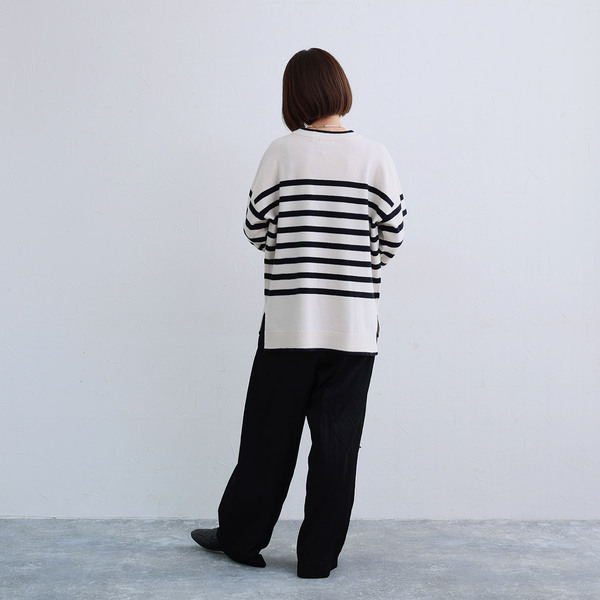 ボーダー好きさん必見！今冬ヘビロテできる「お手入れ激らくニット」スタッフ試着レポート[PR]