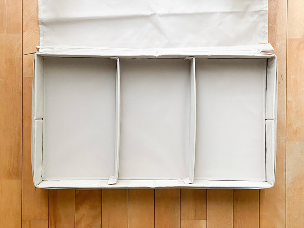 ベッド下のデッドスペースを収納に！「隙間を活用 ベッド下収納 キャスター付き」[PR]