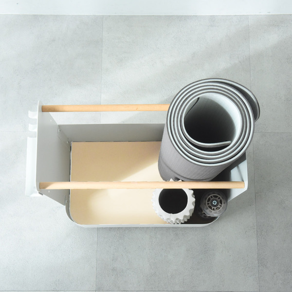 おサボりなし！ヨガマットもローラーもまとめて収納「宅トレ」用品置き場[PR]