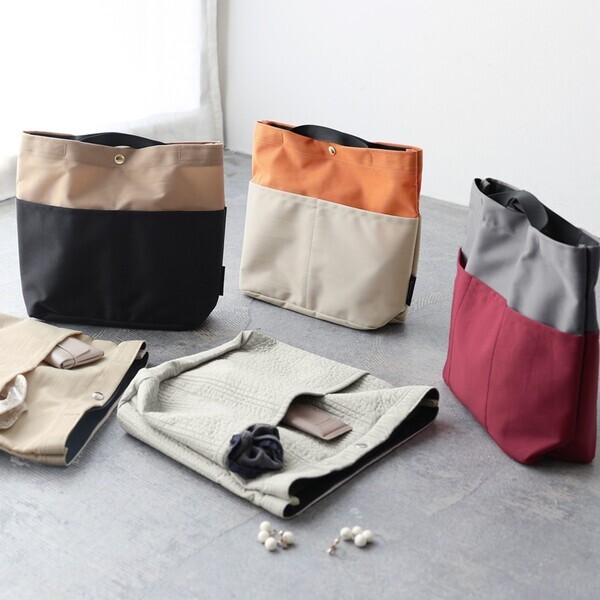 人気の理由はこのシルエット。ごちゃつきバッグを卒業！整頓上手な「バッグインバッグ」新作スタッフレポ[PR]