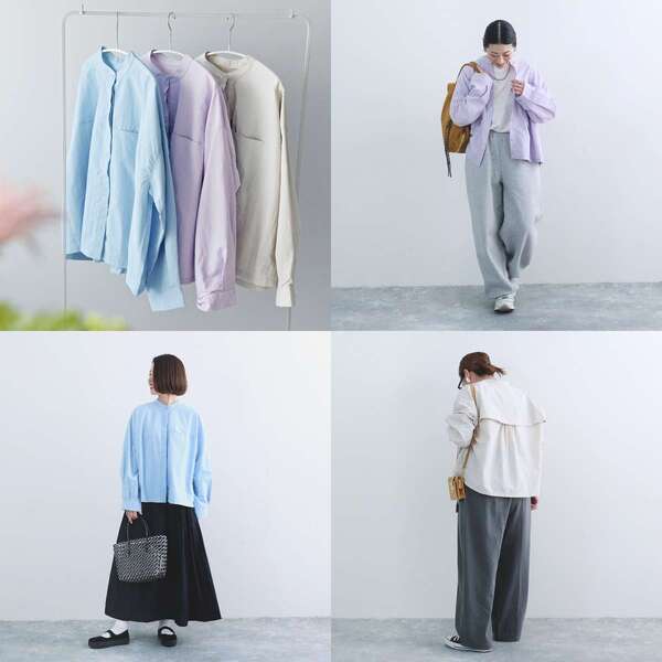 色であそぶ春の装い。後ろ姿に隠れたヒミツあり、風通しのいいブラウス届きました[PR]