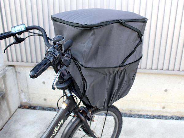もう前カゴから荷物があふれない！自転車派ママの即戦力「拡張できるカゴカバー」[PR]