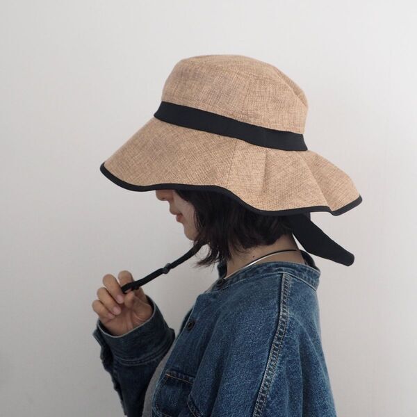 毎日使いにちょうどいい。首後ろまでカバーできる「ジュート風ハット」[PR]