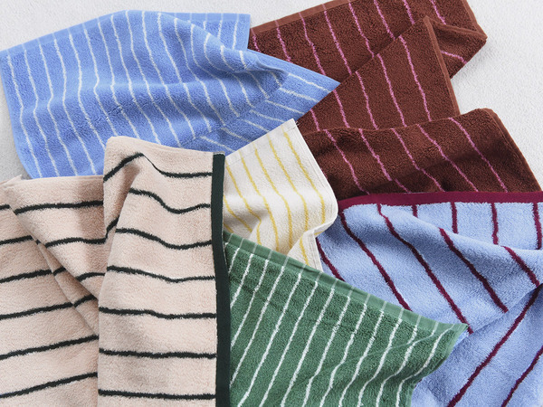 “毛羽落ちほぼゼロ”の優等生。トレンドのストライプ柄で気分が上がる毎日タオル[PR]