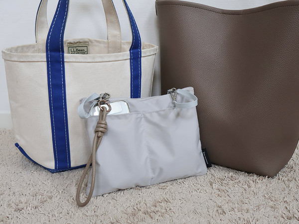 「ここにポケットがあったら...」が叶う。人気の吊り下げタイプのバッグインバッグから、Lサイズ登場。[PR]