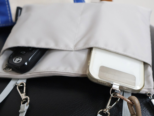 「ここにポケットがあったら...」が叶う。人気の吊り下げタイプのバッグインバッグから、Lサイズ登場。[PR]