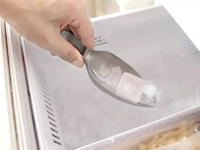 なるほど便利。氷スコップとトングが一体化、レイエの「すくえるアイストング」