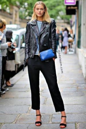 レザージャケットを女っぽく！リラックスフェミニンに着こなす方法6パターン