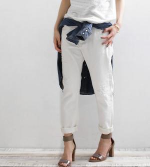 こなれ感も旬ムードも抜群！「ダメージデニム」をキレイめに履きこなすポイント3つ