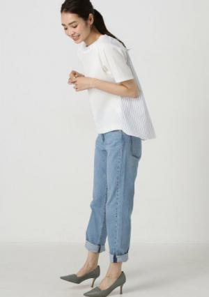 【大人のおしゃれ】シンプル過ぎない夏のトレンドTシャツの着こなし方法