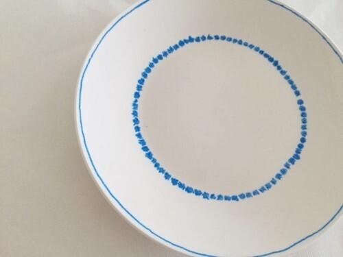 【ゆるゆる感が可愛い】ブランド柄をお絵かきして「手作りブランド食器」を100円で作ってみた！