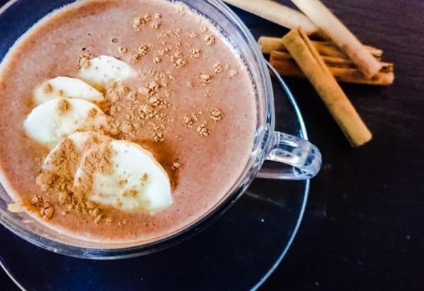 材料少なめ！ダイエットに◎な【バナナホットスムージー】