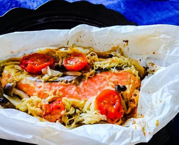 ズボラさん必見！フライパンひとつで作れる「鮭の甘酒チャンチャン包み焼」