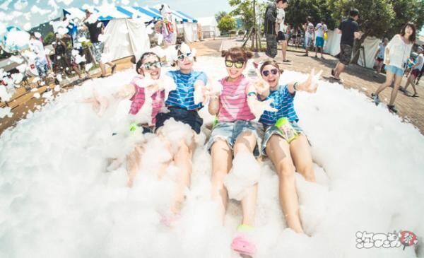 テーマは日本の祭！360度泡まみれ「泡フェス祭2017」が、広島、静岡で開催
