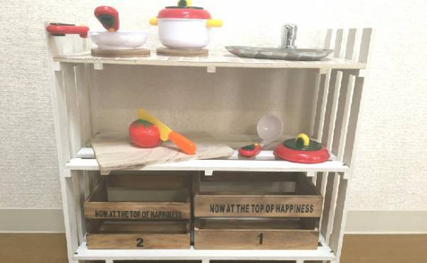 100均DIY！Seriaのアイテムでおもちゃキッチンを作ってみた★