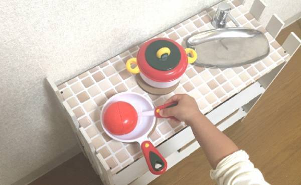 100均DIY！Seriaのアイテムでおもちゃキッチンを作ってみた★