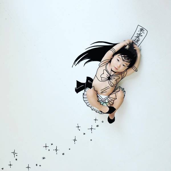 セーラー戦士が勢ぞろい♡yotaさんの落書き赤ちゃんアートがスゴイ！