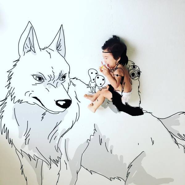 あの名作と赤ちゃんがコラボ♡ yotaさんの落書きアートがスゴイ！