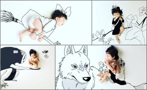 あの名作と赤ちゃんがコラボ♡ yotaさんの落書きアートがスゴイ！