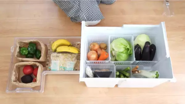 【100均】「野菜収納ボックス」で野菜室をスッキリ整頓【冷蔵庫収納】
